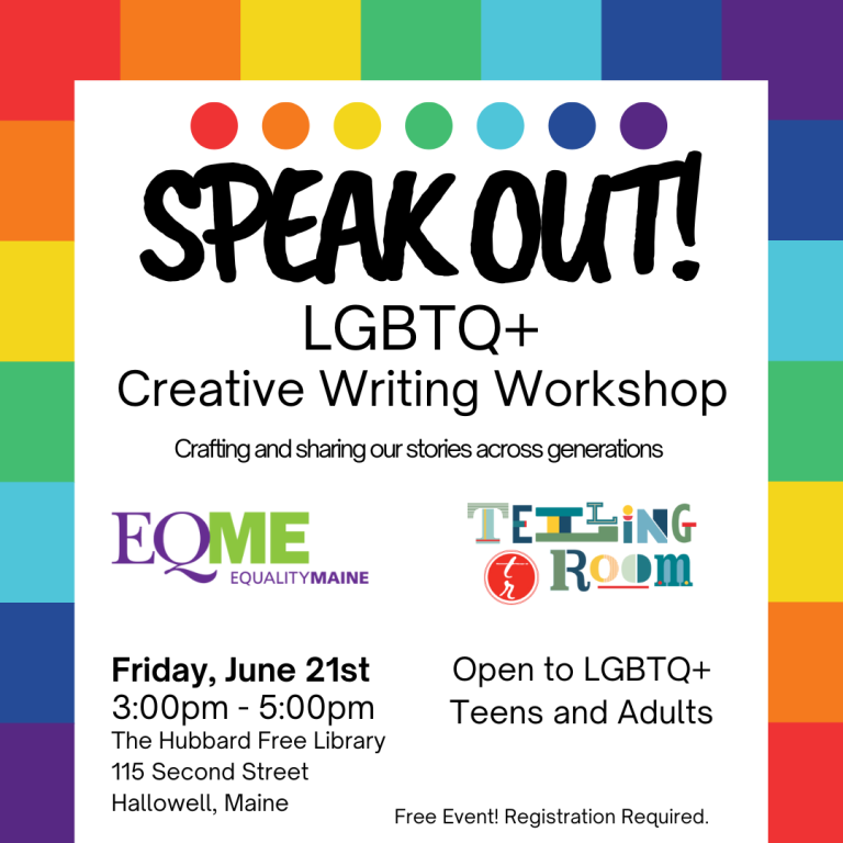 Speak Out: A LGBTQ Creative Writing Workshop